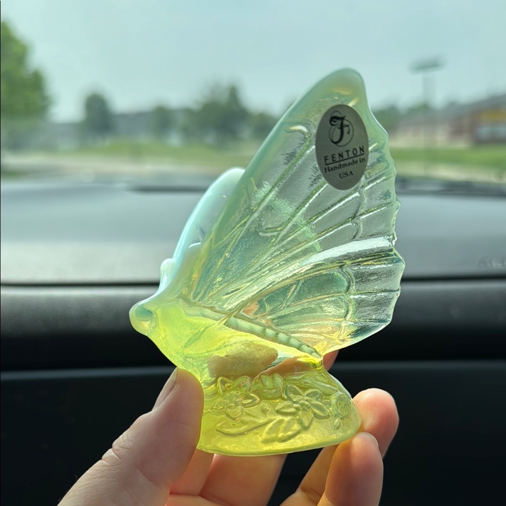 Fenton Vibrant Yellow and Green Decor Accents